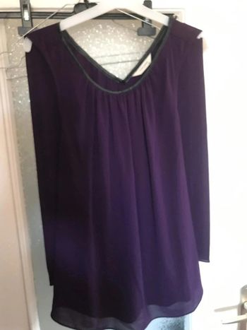 top naf naf 44 violet et noire