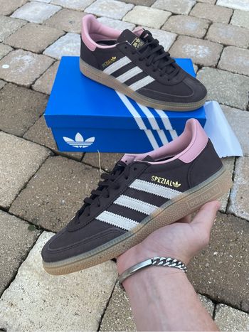 Adidas Handball Spezial Dark Brown Alumina - Femme 38 2/3