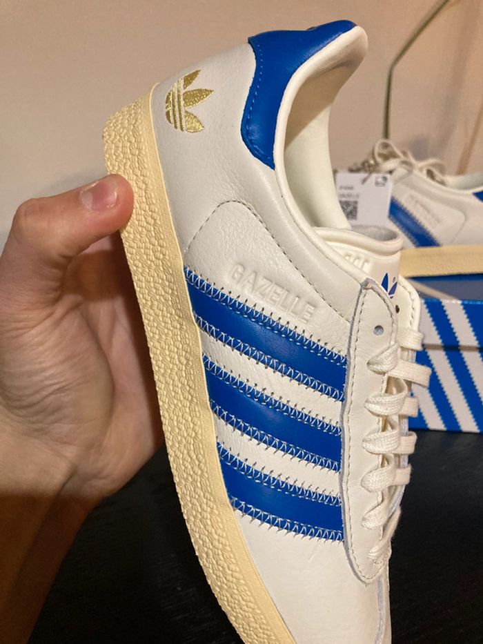 Baskets Basses Femme adidas Chaussure Gazelle Palace Bold Bleu - Taille 37 1/3 - photo numéro 3