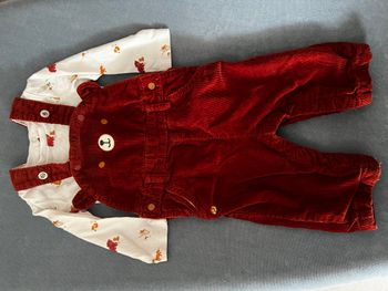 Salopette + haut 6 mois mixte 