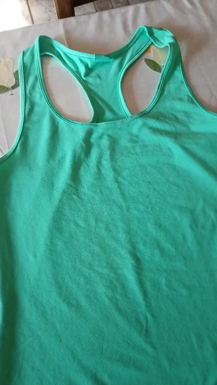 Débardeur sport Domyos turquoise - photo numéro 2