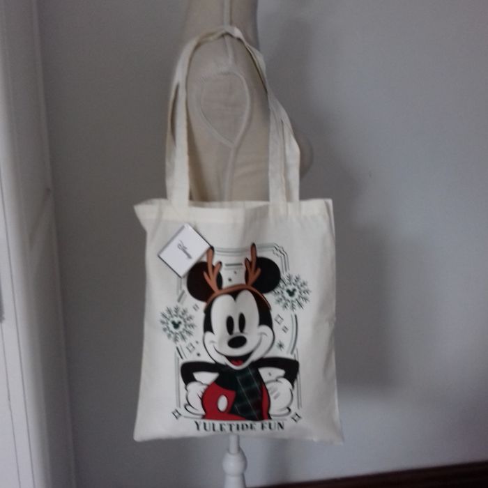 Tote bag Noël Mickey Mousse - Disney - 35X40cm - Neuf