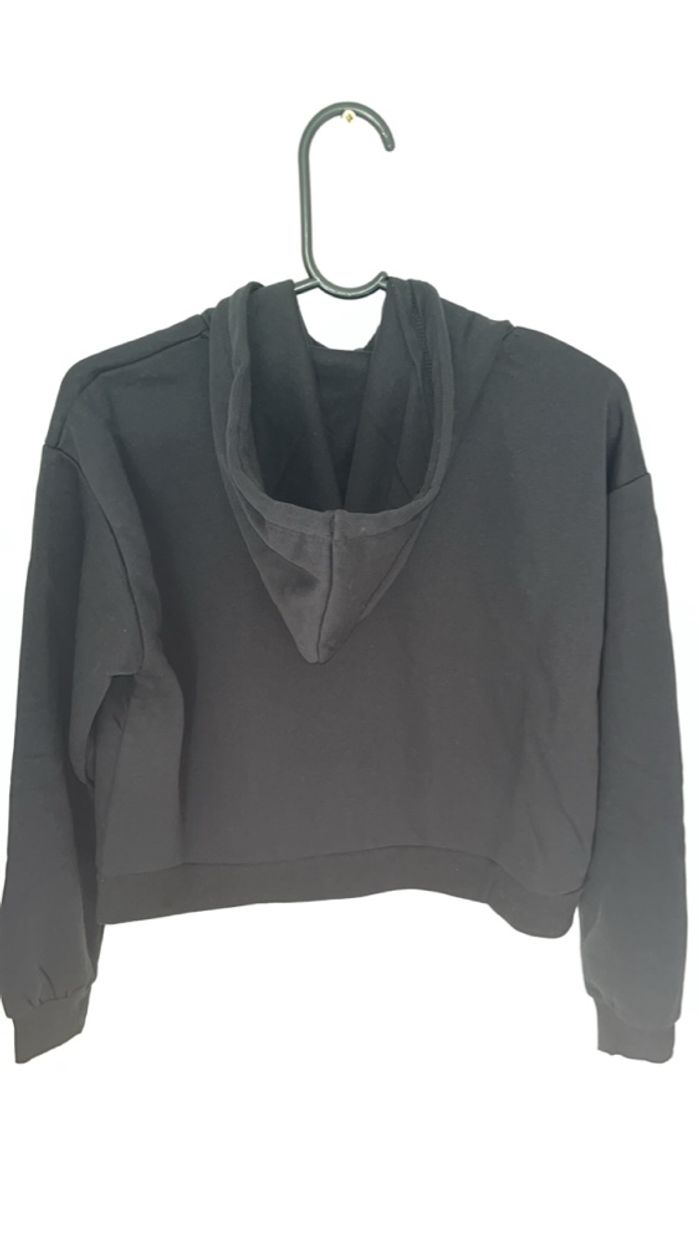 Pull court à capuche noir Jennyfer - photo numéro 2