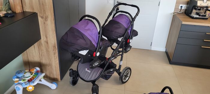 Poussette triple avec tous les accessoires (landaus, hammacs et cosys) - photo numéro 8