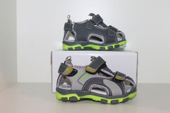 superbe sandales grise et verte 20