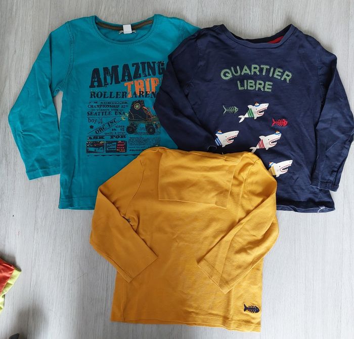 Lot de 3 t-shirts M.longues  4ans