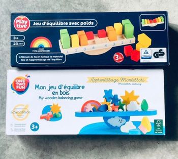 Lot jeux d’équilibre en bois