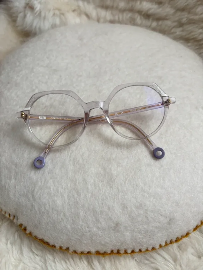 Lunettes de vue kaleos Burke transparente et paillettes - photo numéro 3