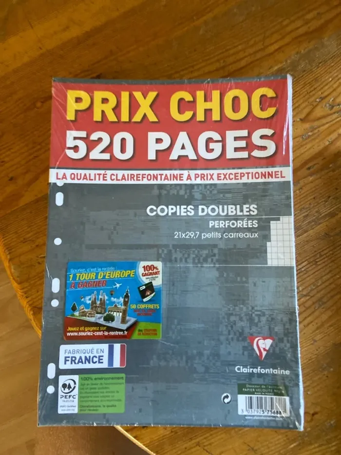 Lot de 2 paquets copies doubles petits carreaux - photo numéro 2