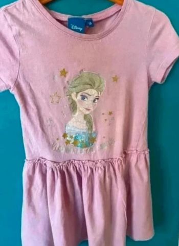 Charmante robe en coton 5 ans Disney la reine des neiges