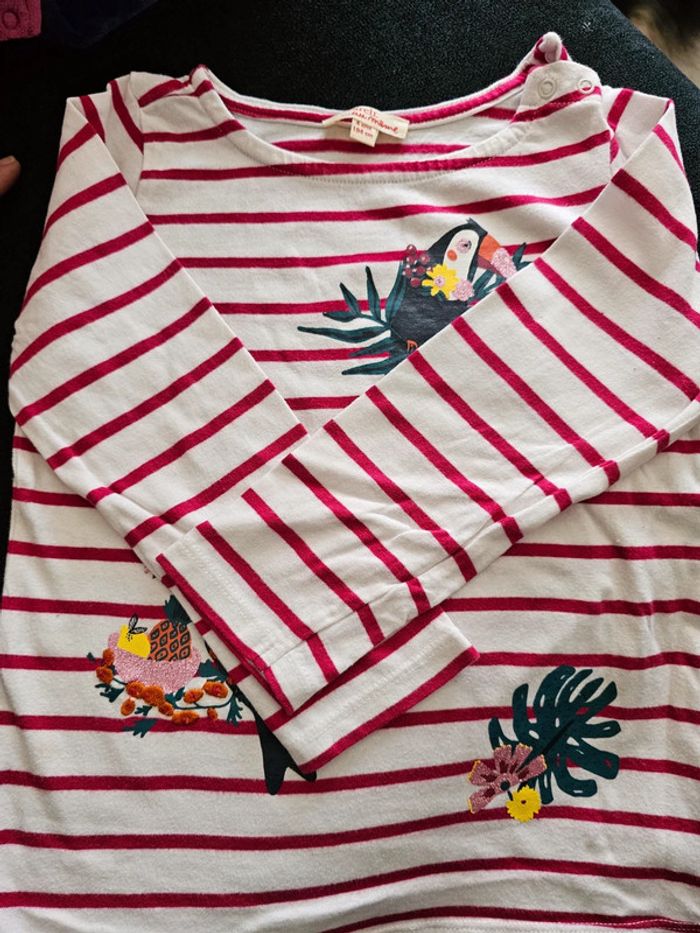 Tee shirt longues manches 4 ans dpam - photo numéro 2