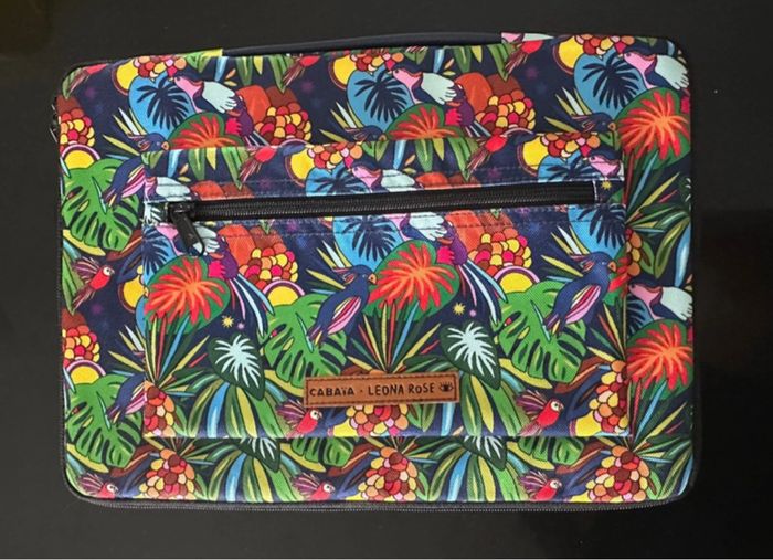 Pochette ordinateur Leona rose cabaia