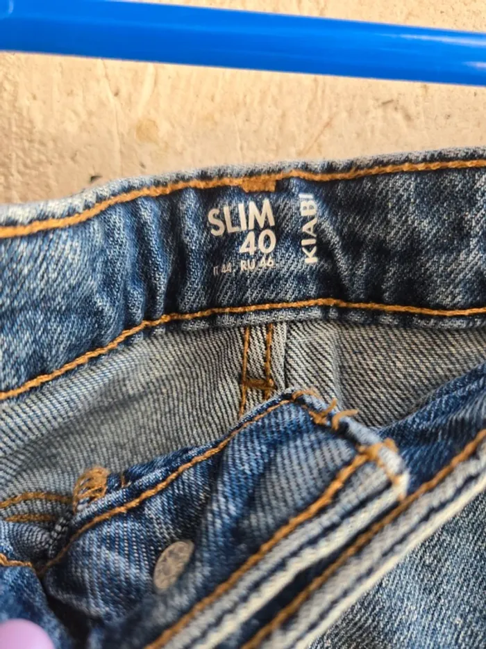 Jean slim taille haute Kiabi 40 - photo numéro 3