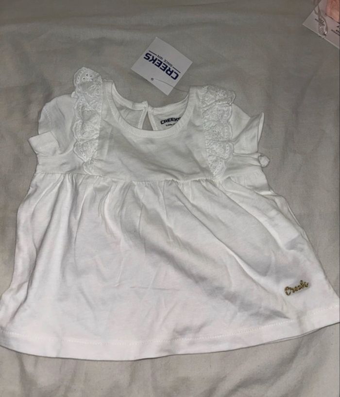 T shirt broderie anglaise 3 mois