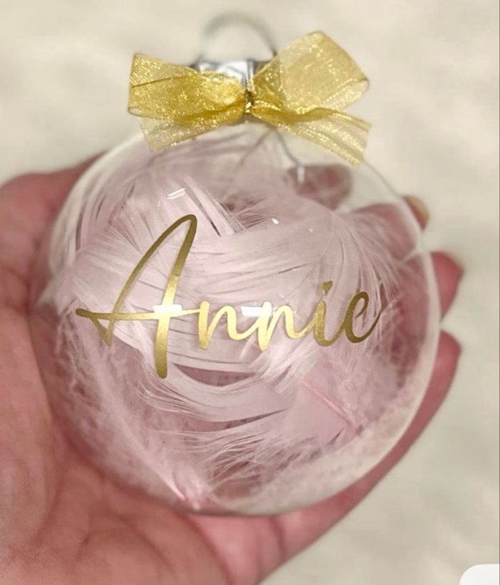 🎄 Boule de Noël personnalisée – Prénom / Mot au choix - photo numéro 4