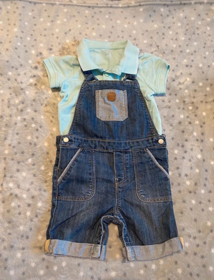 Ensemble salopette polo Obaïbi 18 mois - photo numéro 2