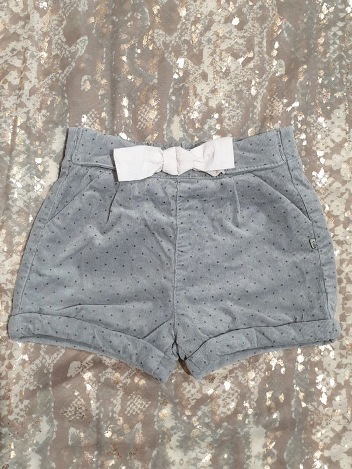 Short en velours 18 mois
