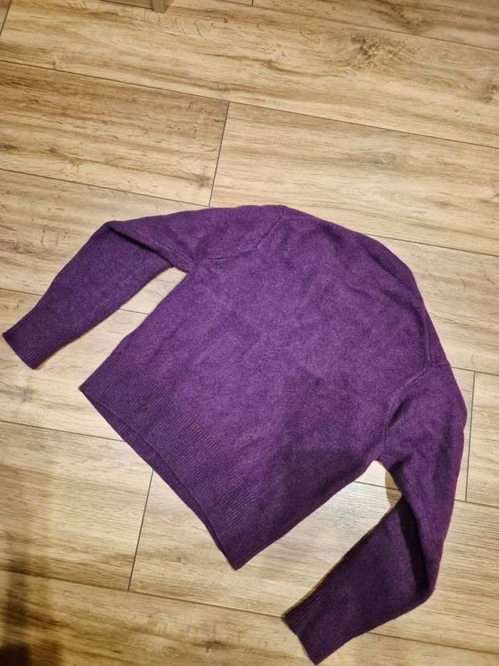 Pull en laine violet - photo numéro 3