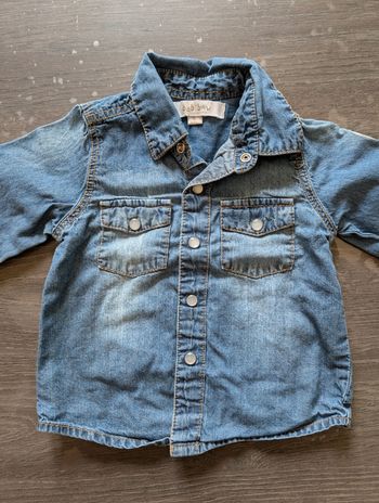 Chemise habillée effet jean