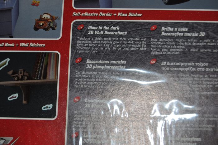 Décoration murale Cars 3D decofun fluorescent - photo numéro 4