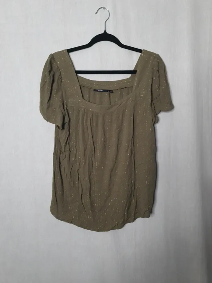 Blouse kaki doré kiabi