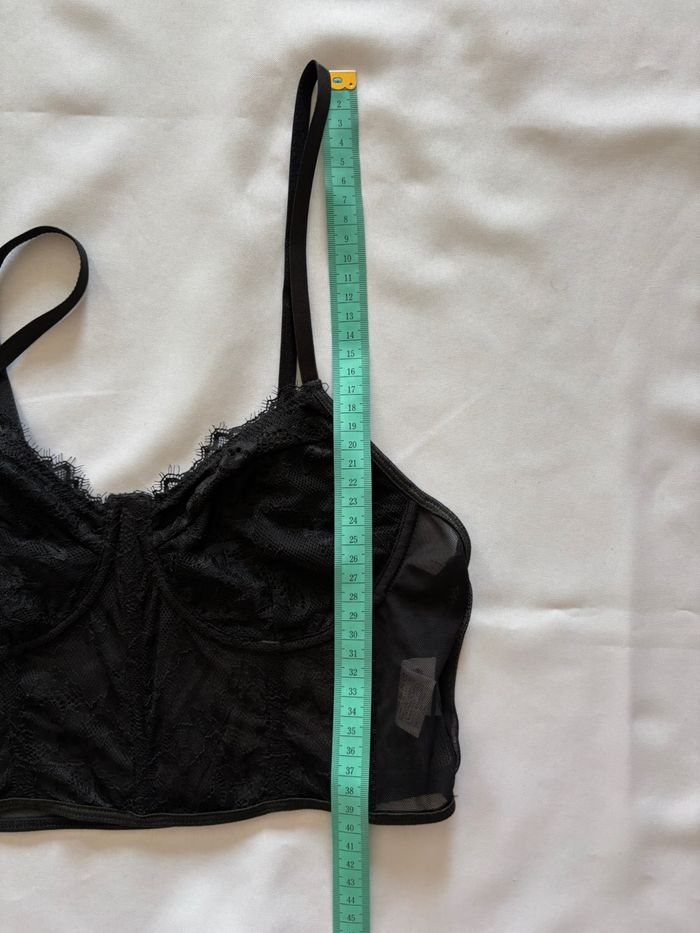 Top à bretelle noir en dentelle - Shein - M/38 - photo numéro 5