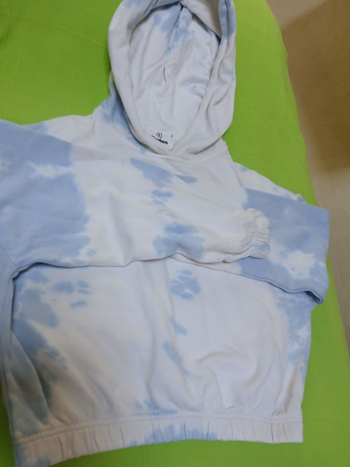Sweat beezbee bleu et blanc - photo numéro 2