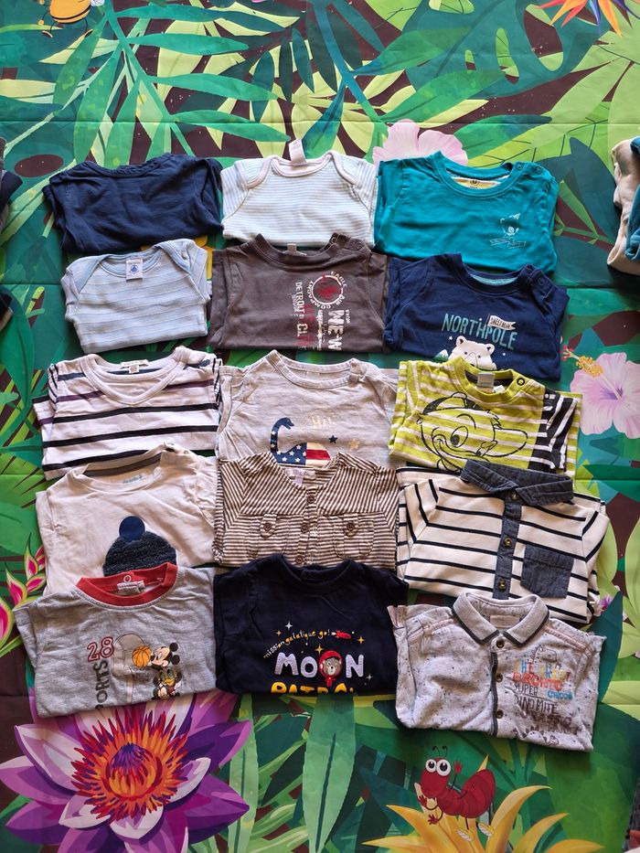 Lot revendeur  103 vêtements garçon 6 mois - photo numéro 6