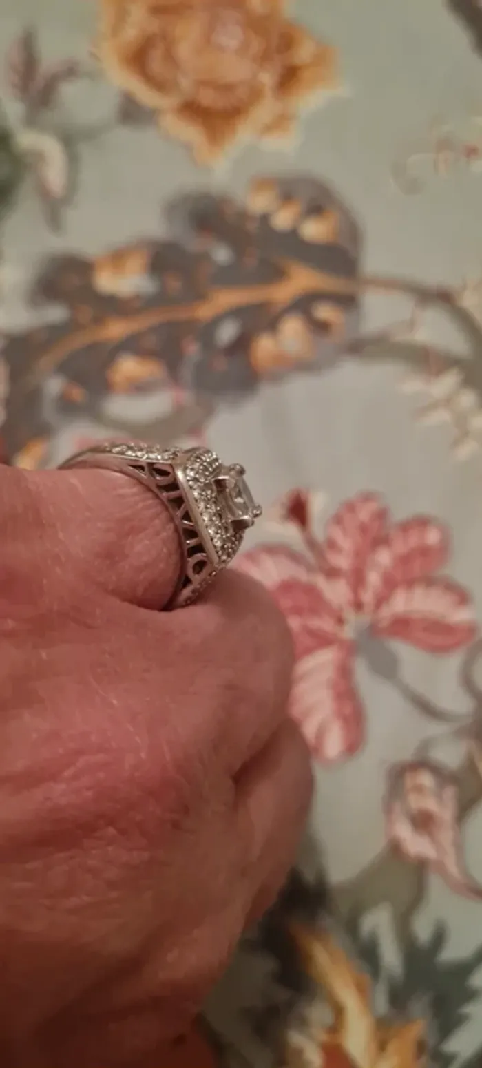 Bague solitaire en argent - photo numéro 7