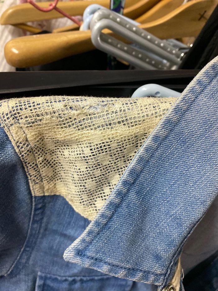 Chemise Cintrée En Jean Avec Crochet Taille 36 - photo numéro 14