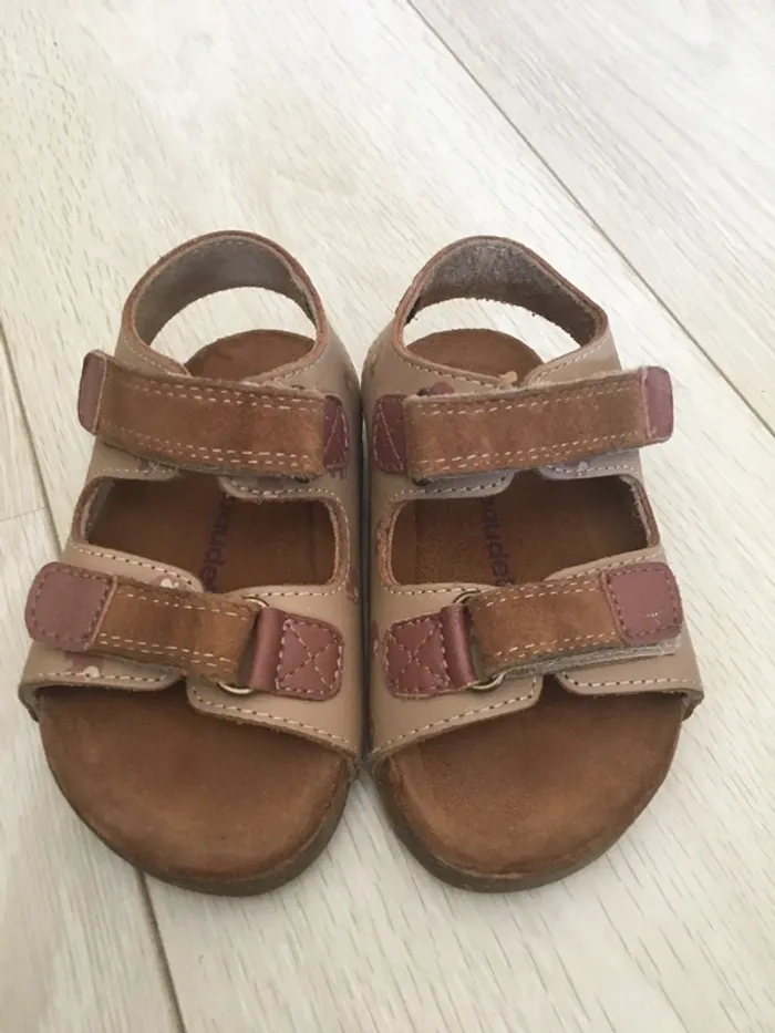 Sandales beiges vertbaudet T.21 - photo numéro 3