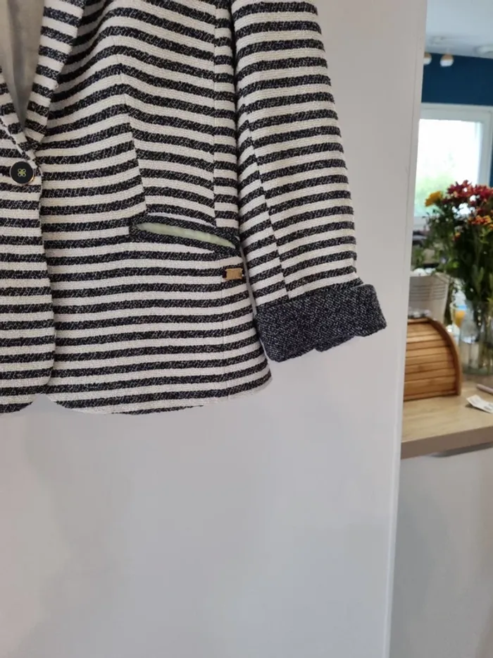 Veste blazer marinière - photo numéro 3