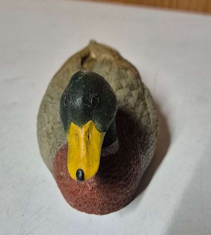 Figurine Castagna 1988 Canard colvert en résine Made in Italy Décoration - photo numéro 2