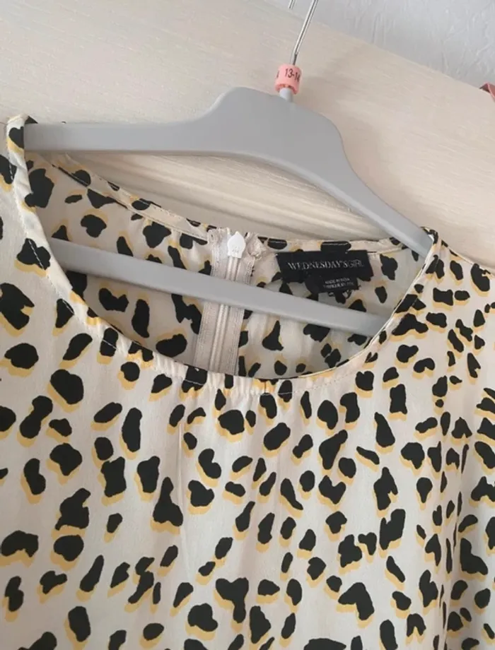 Robe midi blanche à motifs wednesday's girl taille 50 - photo numéro 3