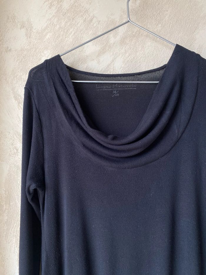 Pull noir léger col bénitié 38/40 - photo numéro 5