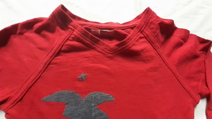 Sweet rouge col V motif étoiles et dé - photo numéro 3