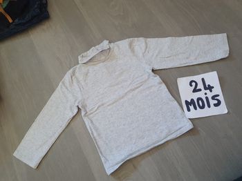 Maillot t-shirt Sous pull 24mois garçon