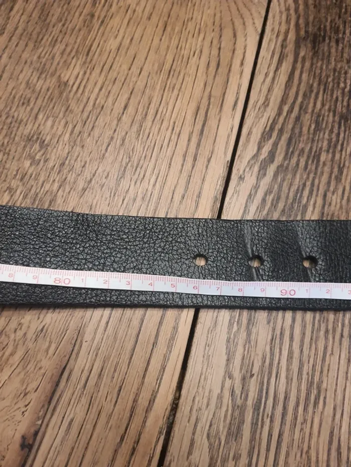 Ceinture homme Jack&Jones en cuir noir 85cm - photo numéro 16
