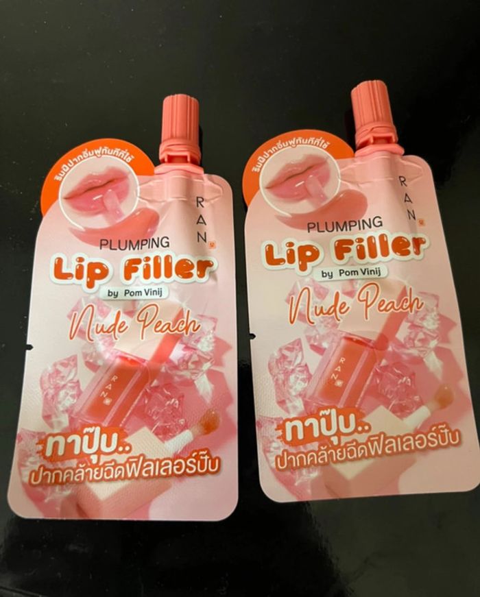Lot de 2 gloss repulpants RAN Lip Filler – Couleur Peach – Neuf