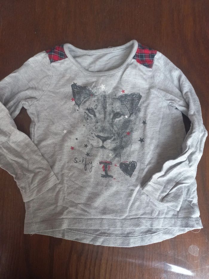 Lot de 2 t-shirts manches longues 36mois - photo numéro 2