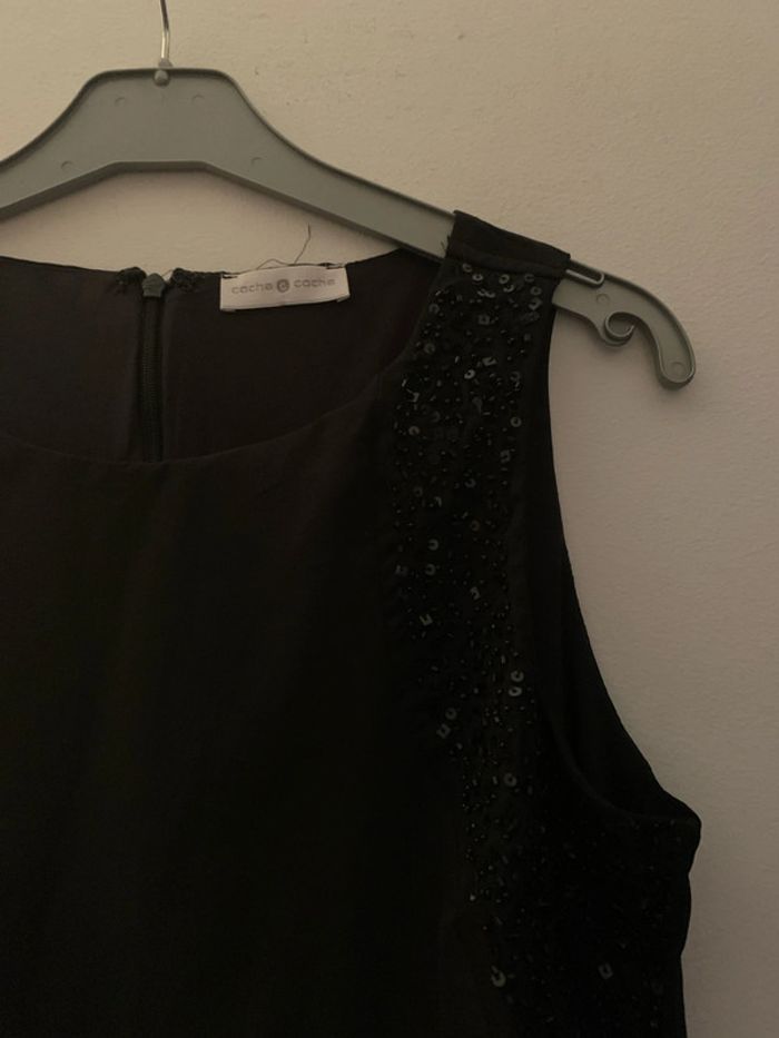 Robe droite noir cache cache - photo numéro 3