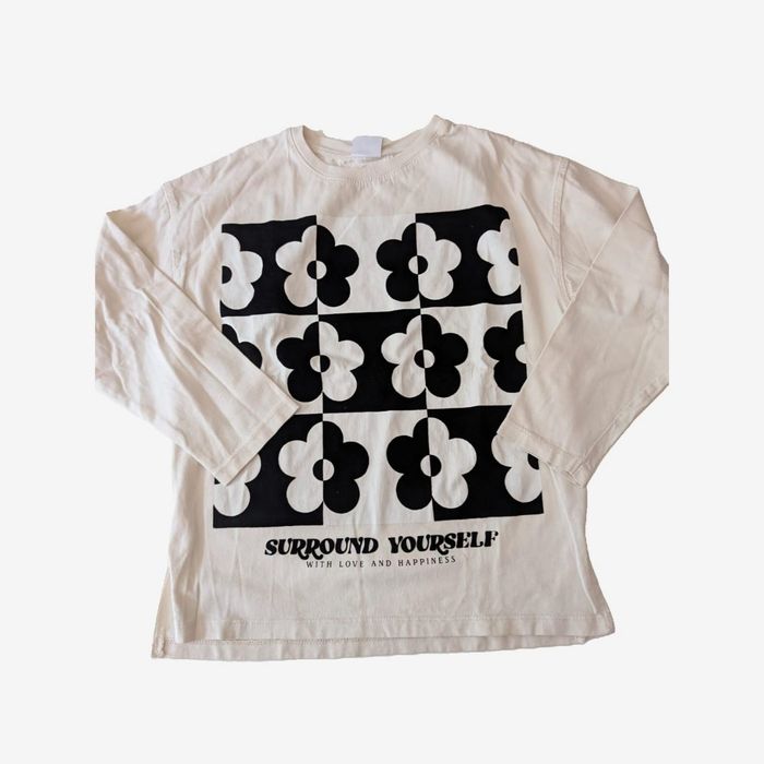 T-shirt fille manches longues Zara 9 ans