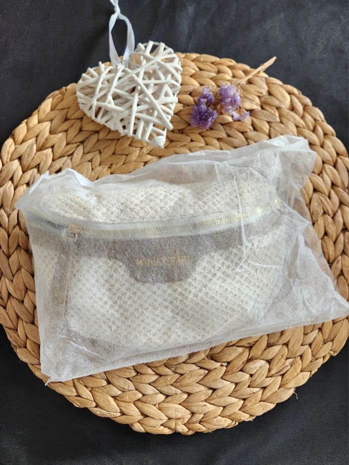 Sac banane tressé paille beige - photo numéro 8