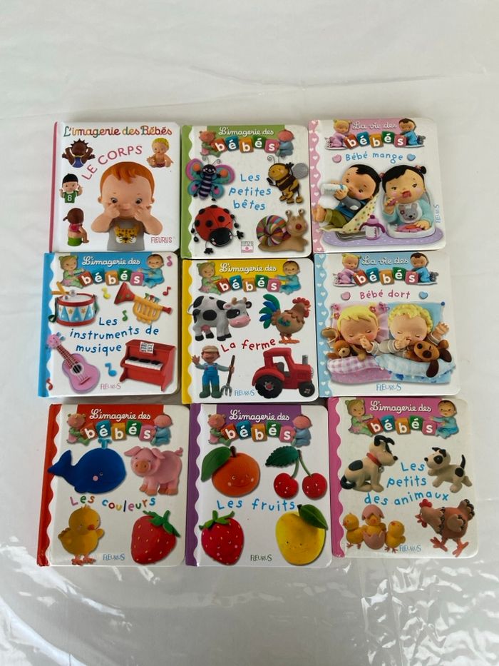 Lot de 9 livres “L’Imagerie des bébés” & “La vie des bébés” – Éditions Fleurus