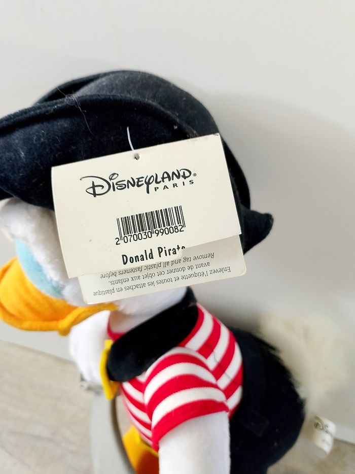 Peluche Donald pirate Disneyland Paris neuve 35 cm - photo numéro 4