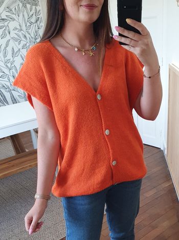 Gilet sans manche Caracas orange Taille unique