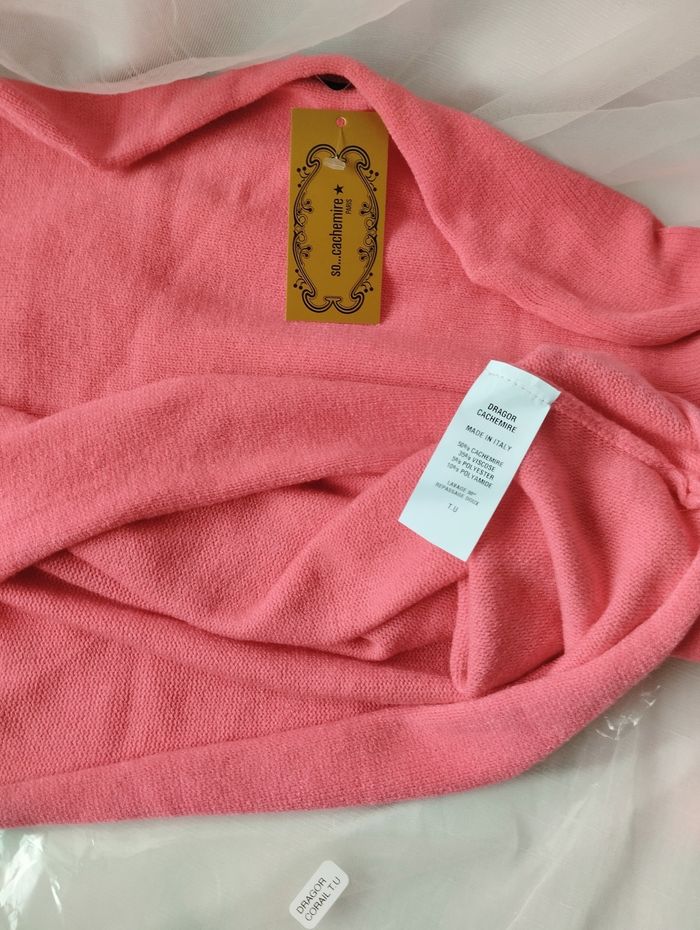 Pull à cachemire corail  très doux SO CACHEMIRE - photo numéro 6