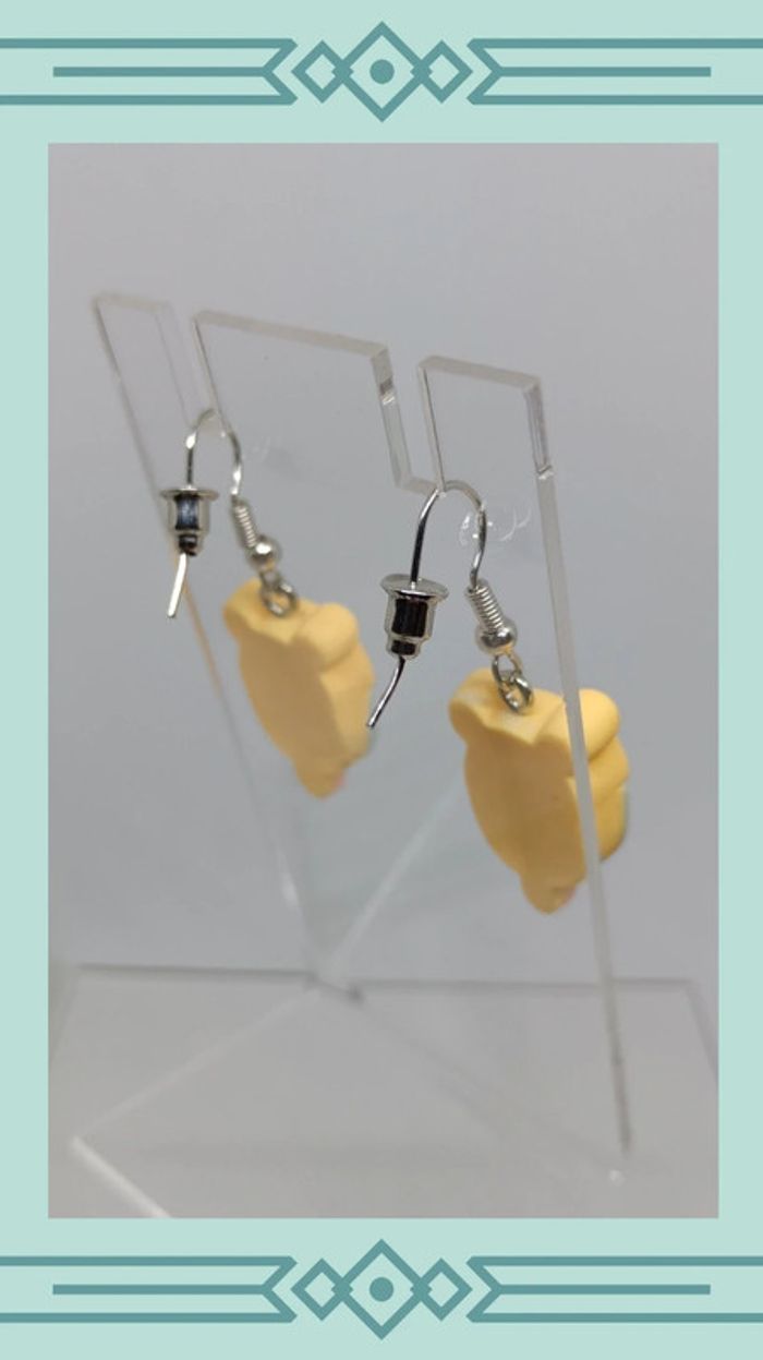 🍄 boucles d'oreilles glace kawaii - photo numéro 3