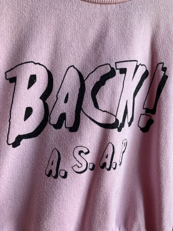 Superbe sweat-shirt top crop marque Zara jamais porté - photo numéro 2