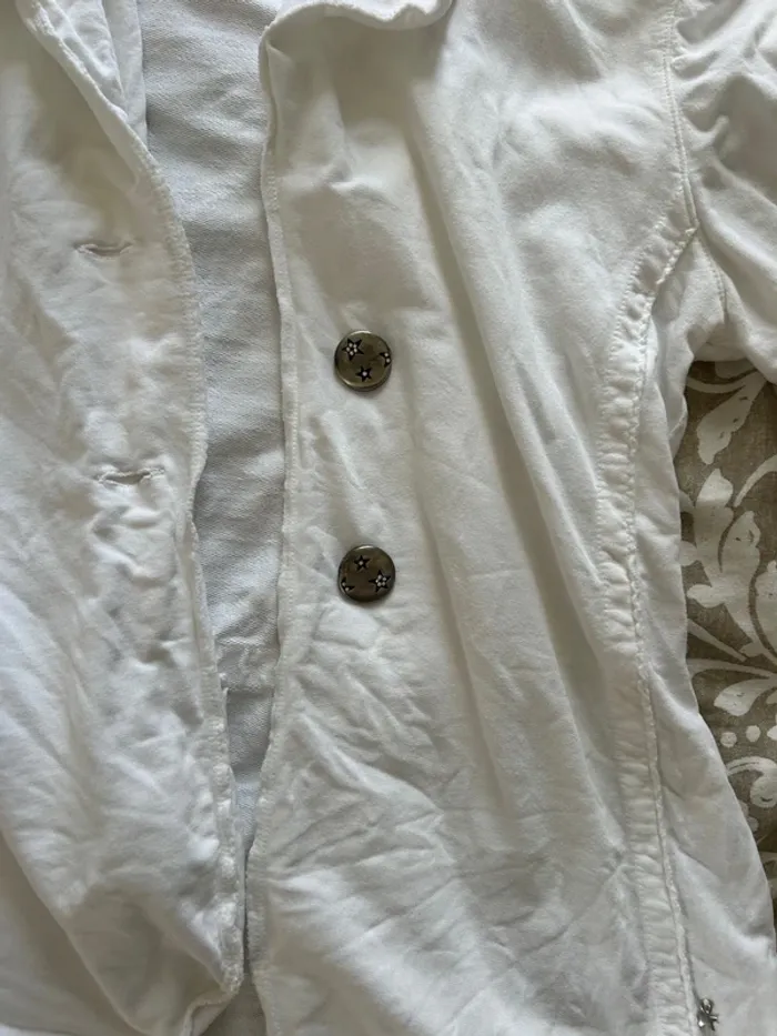 Veste des petits hauts taille trois blanche - photo numéro 2